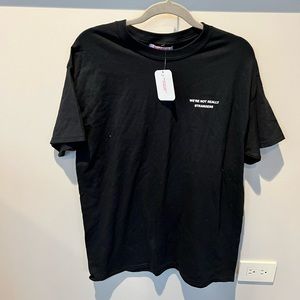 we’re not really strangers (warns) size large tee shirt NWT